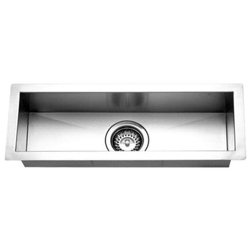 Houzer CTB-2385 Contempo Trough 23" Undermount Single Basin - Stainless Steel