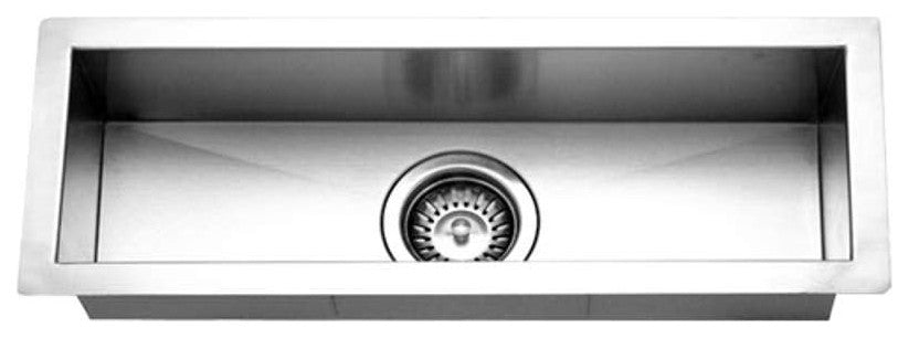 Houzer CTB-2385 Contempo Trough 23" Undermount Single Basin - Stainless Steel