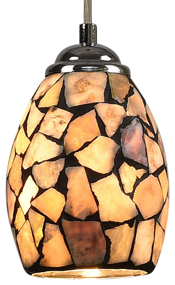 Natural Stone Tiffany Pendant Light, Mini Island Hanging Light Fixture