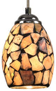 Natural Stone Tiffany Pendant Light, Mini Island Hanging Light Fixture