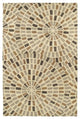 Kaleen Hand-Tufted Rosaic Wool Rug, Brown, 2''6"x8''