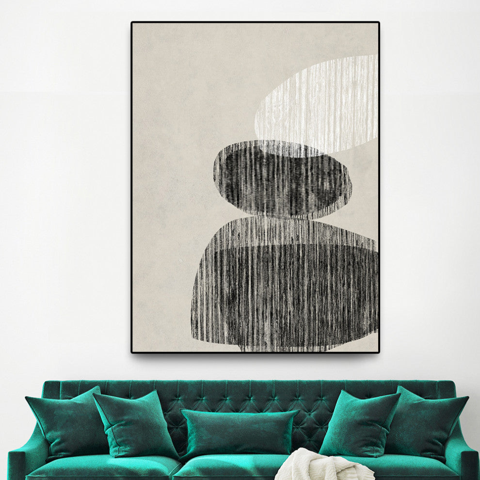 "Nested II" Oversized Framed Canvas, 60" x 40"