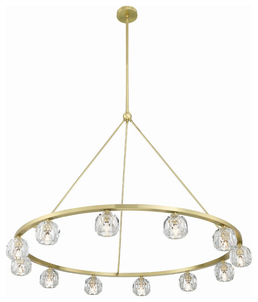 Crystorama Lighting Group ARA-10266 Aragon 12 Light 48"W LED - Matte Black