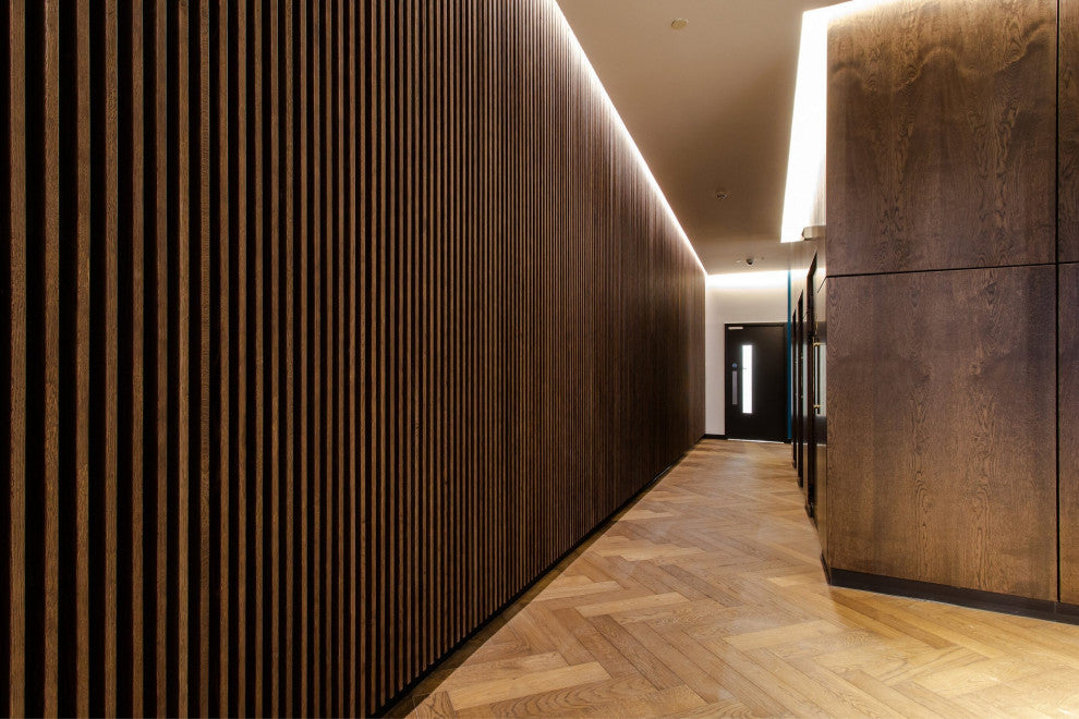 Waterproof Slat Panel, Walnut, Pack of 6