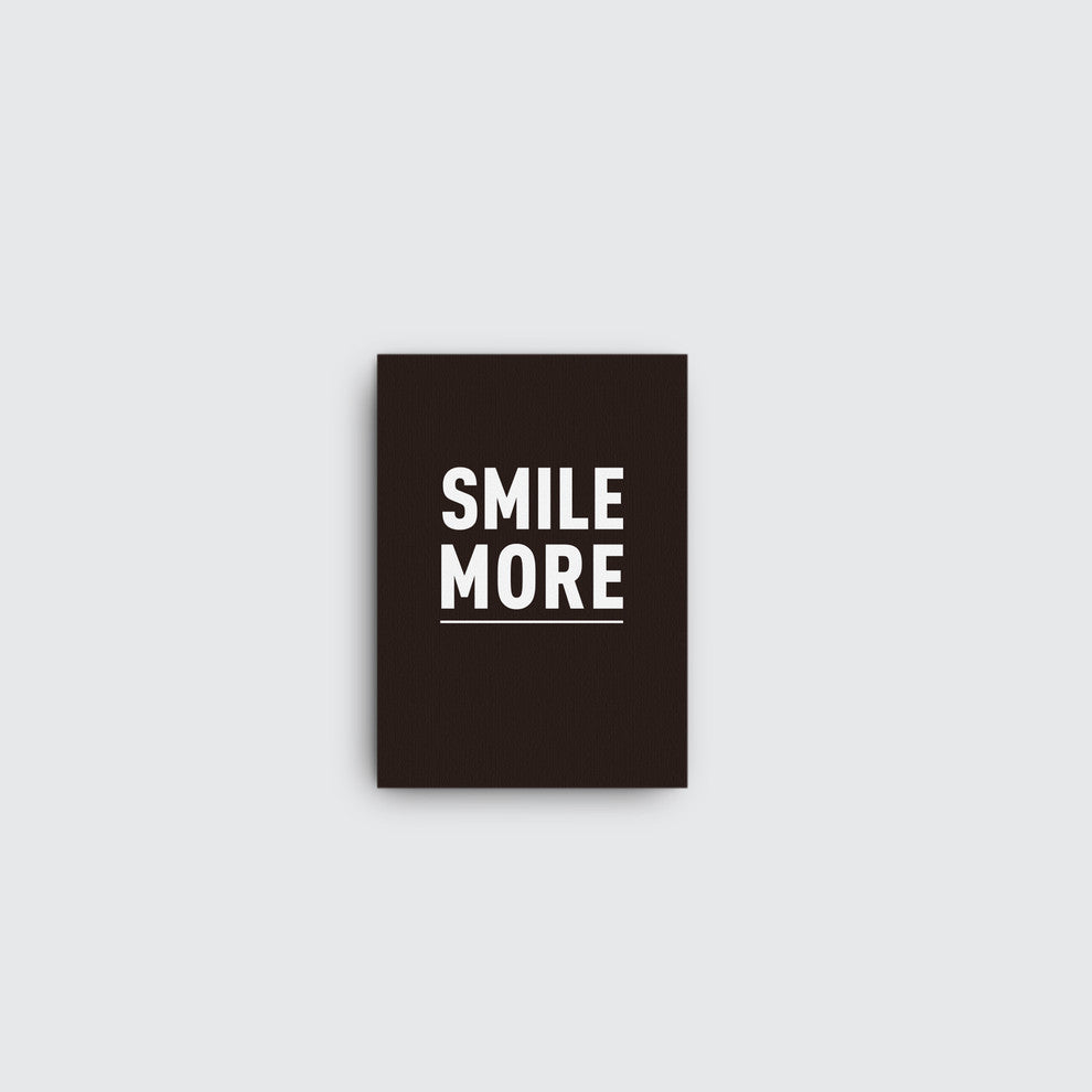 Mod Made "Smile More" Canvas Wall Art, 11"x16"