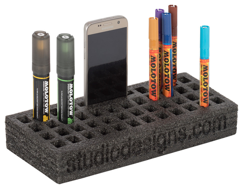 Flexible Foam Marker Organizer, Set of 2, Charcoal