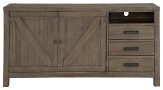 Modus Taryn Three-Drawer Sideboard in Rustic Grey