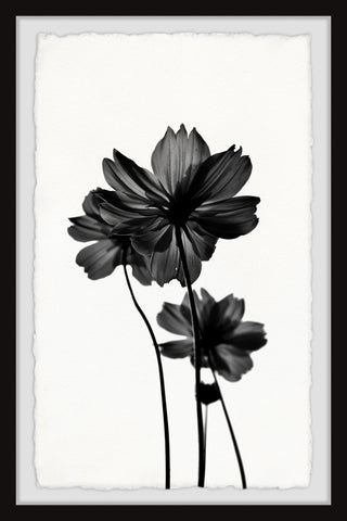 "Reflective Petals" Framed Painting Print, 24x36