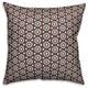 Boho Polka Dots, Brown Throw Pillow Cover, 18"x18"