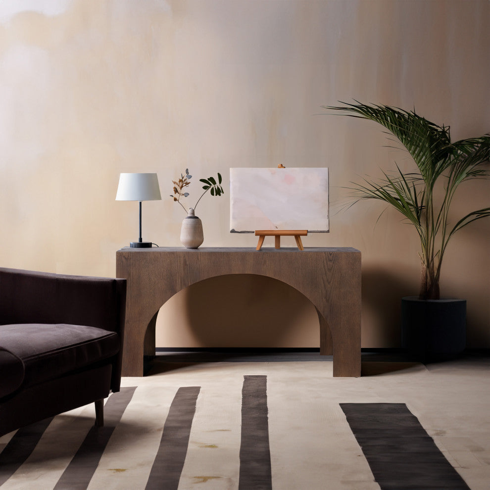 Arch Console Table, Brown