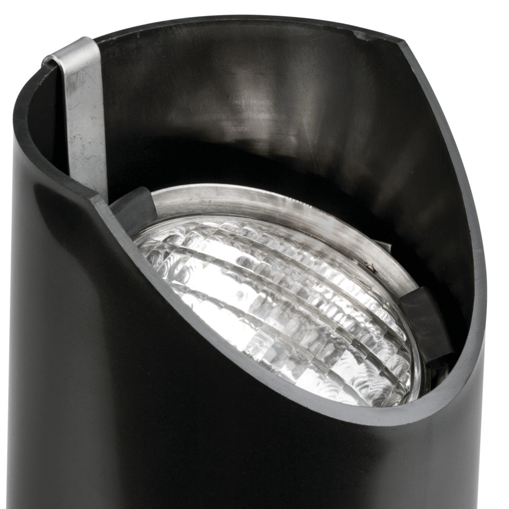 Black 8" In-Ground 1-Light 12V