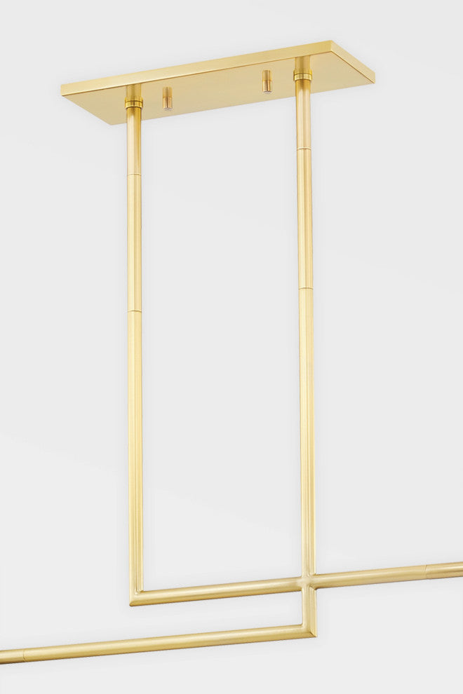 Thurston 4-Light LED Island Light, Aged Old Bronze Frame, Clear Diffuser