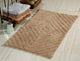 Bath Rug Cotton, 2 Piece Set, 34"x21" and 36"x24", Beige, GSF 180, Pattern Neon