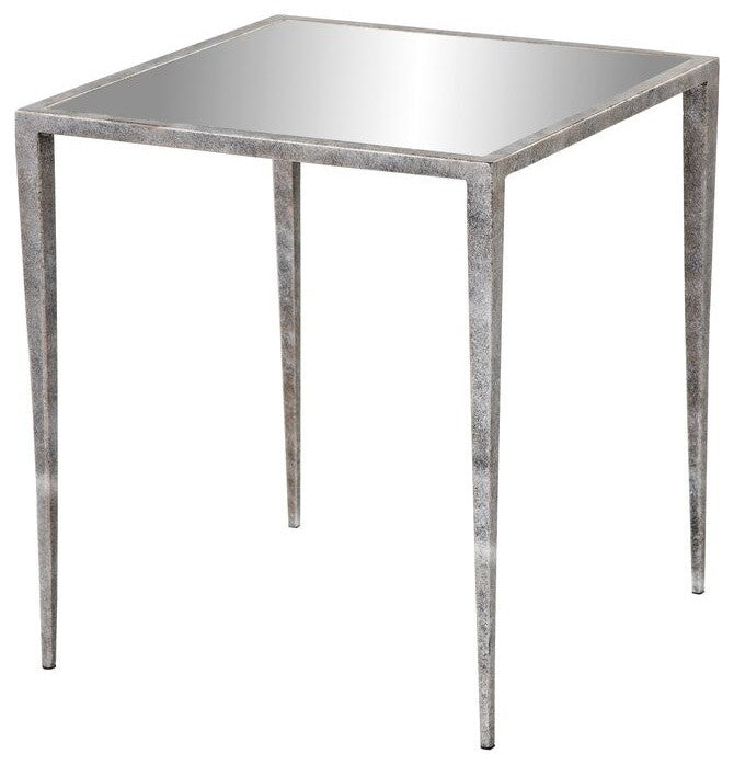 Regina Antique Silver Side Table