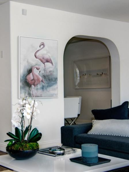 "Double Trouble" Floater Framed Painting Print on Canvas, 12"x18"