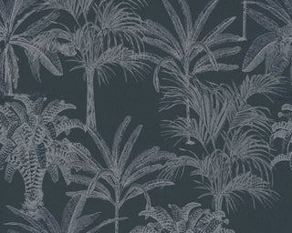 Textured Wallpaper Floral Featuring Palms Leaves, 379832