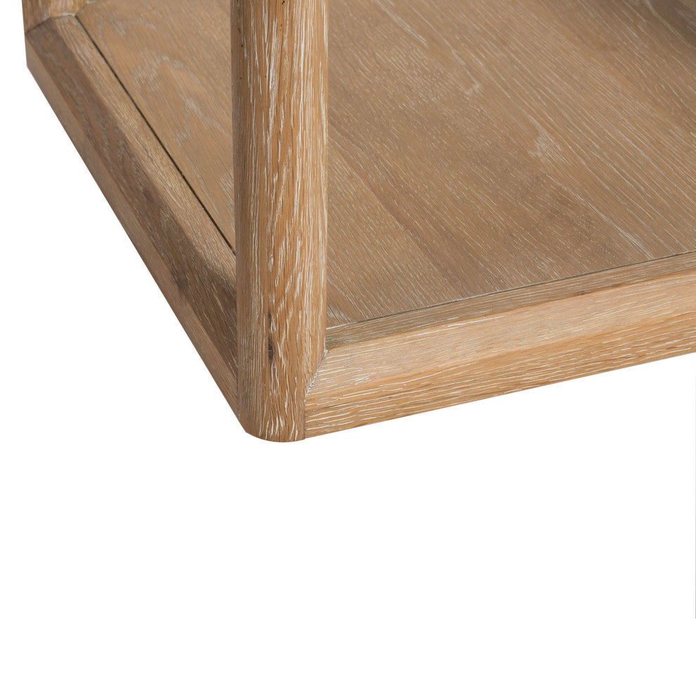 Elevate Solid Oak Side Table, Brushed