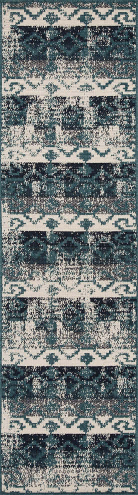 Pianta Teal 3'11" x 5'7" Rectangle Area Rug