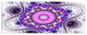 Strange Flower with Wavy Curves, Floral Canvas Art Print, 70"x28", 6 Panels