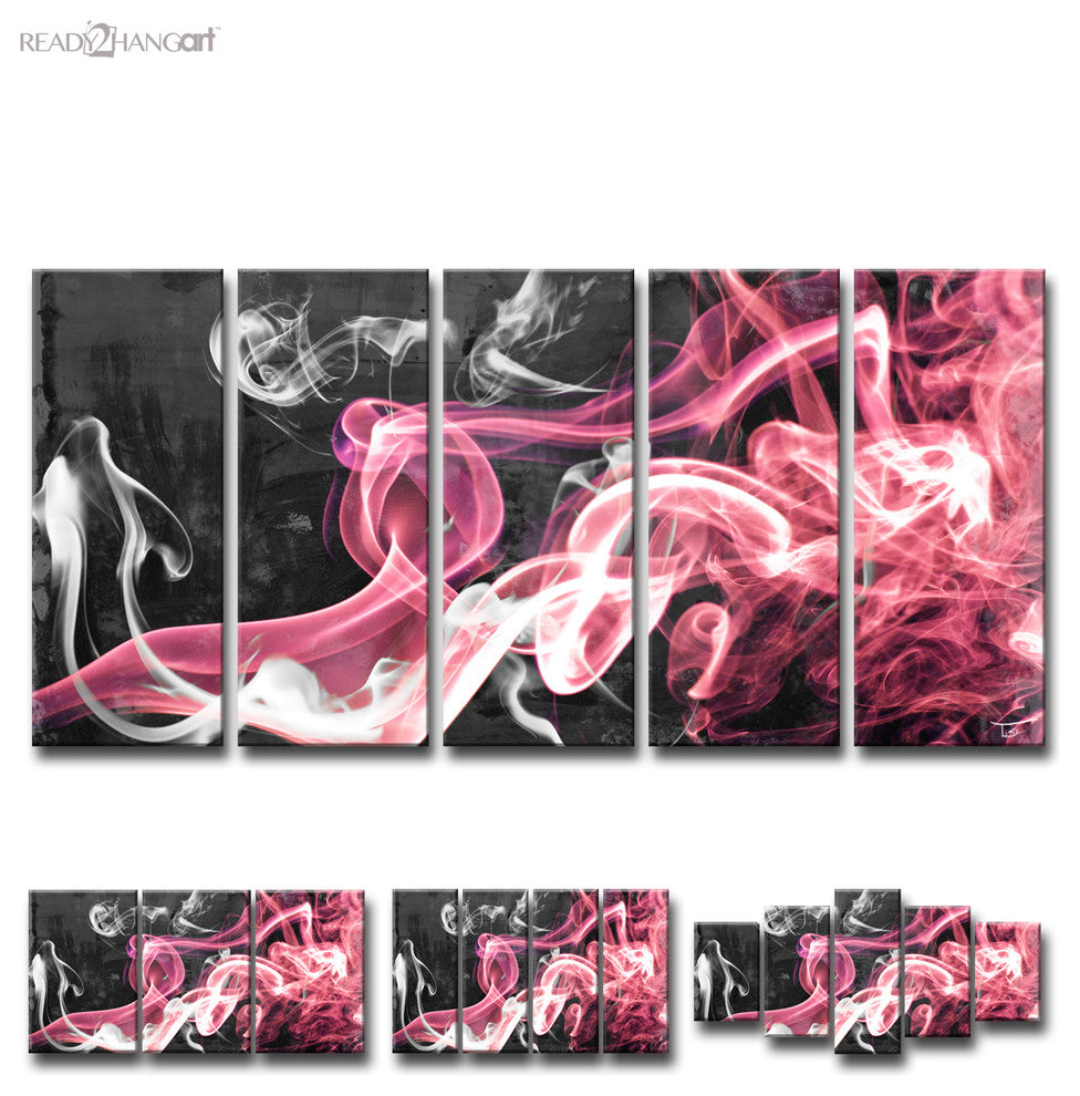 Ready2HangArt 'Glitzy Mist XL' by Tristan Scott, 30"x60", 5 Piece Set