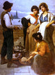 Luigi Pastega The Fish Seller, 21"x28" Wall Decal