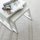 Dash & Albert Two-Tone Rope Platinum/Ivory Indoor/Outdoor Rug, Grey, 2'6" x 12'