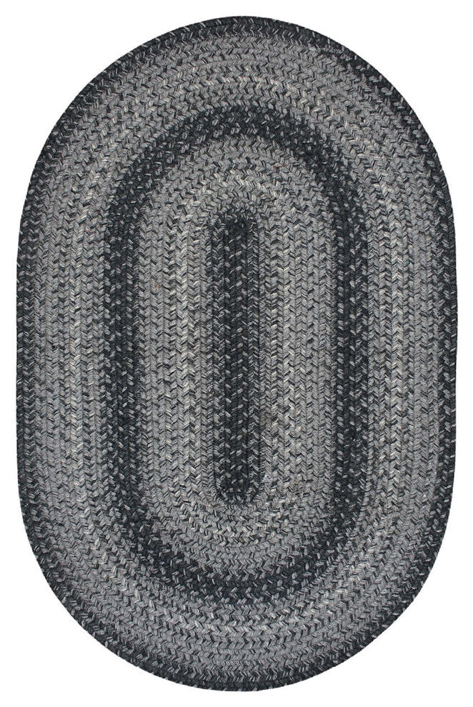 Homespice Decor - 8 x 10' Oval Flint Hill Jute Braided Rug