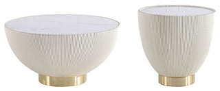 Manhattan Comfort 2-Piece Anderson Coffee Table and End Table 2.0