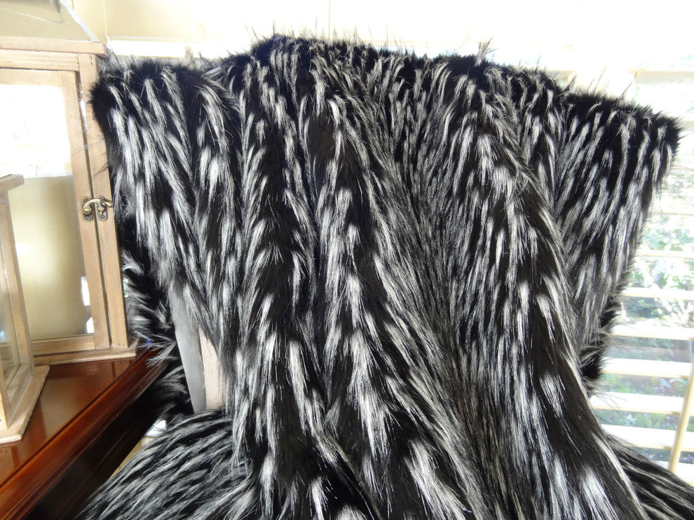 Plutus Wolf Faux Fur Handmade Throw Blanket, 60x72