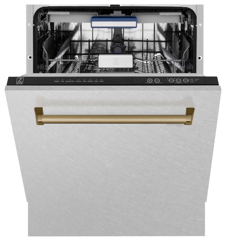 ZLINE 24" Tall Tub Dishwasher, DuraSnow Stainless Steel DWVZ-SN-24-CB