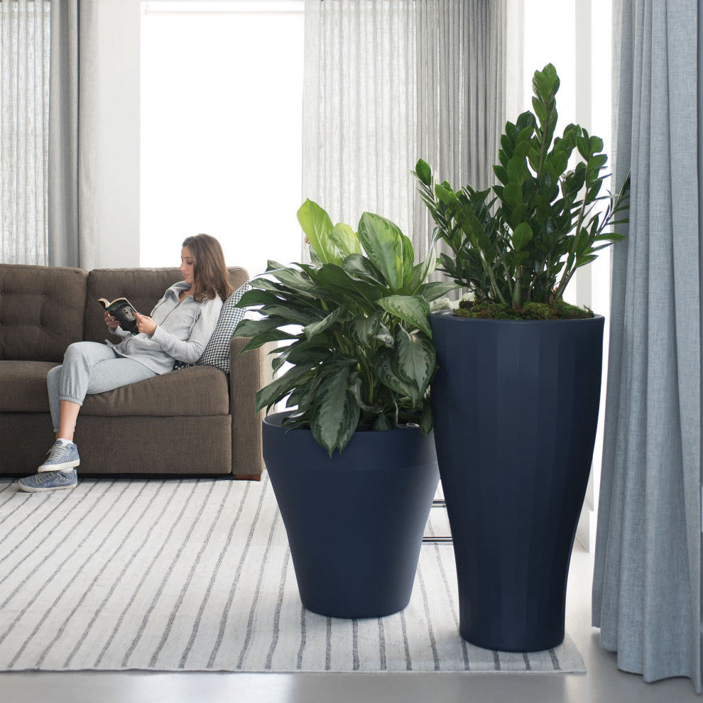 Cup 16" Tall Planter, Olive, 19"