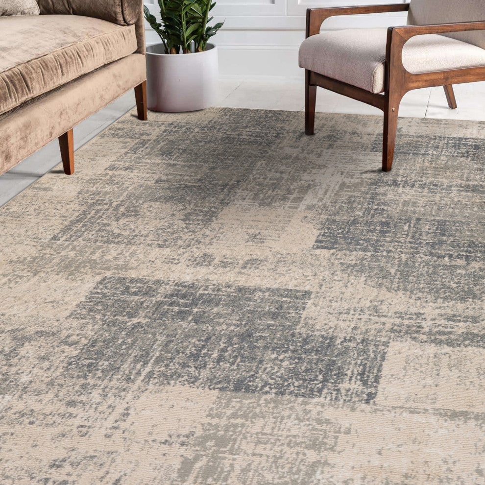 Alpine Cel Area Rug, Blue, 10'6" x 13'9", Abstract