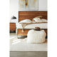 Contemporary Goat Fur Pillow Natural - Natural