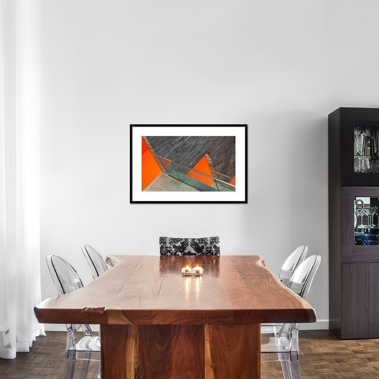 "Repeat The Orange" Framed Digital Print by Jeroen Van De, 38x25"