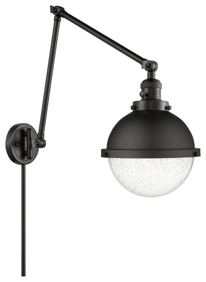 INNOVATIONS 238-BK-HFS-84-BK-LED 1-Light Swing Arm Matte Black