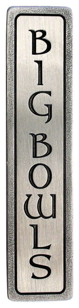 "BIG BOWLS" Pull Antique Pewter (Vertical)