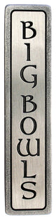 "BIG BOWLS" Pull Antique Pewter (Vertical)