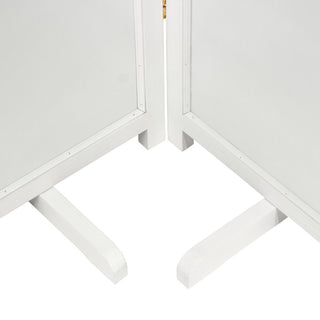 6' Tall Adjustable Shutter Room, White, 4 Panel