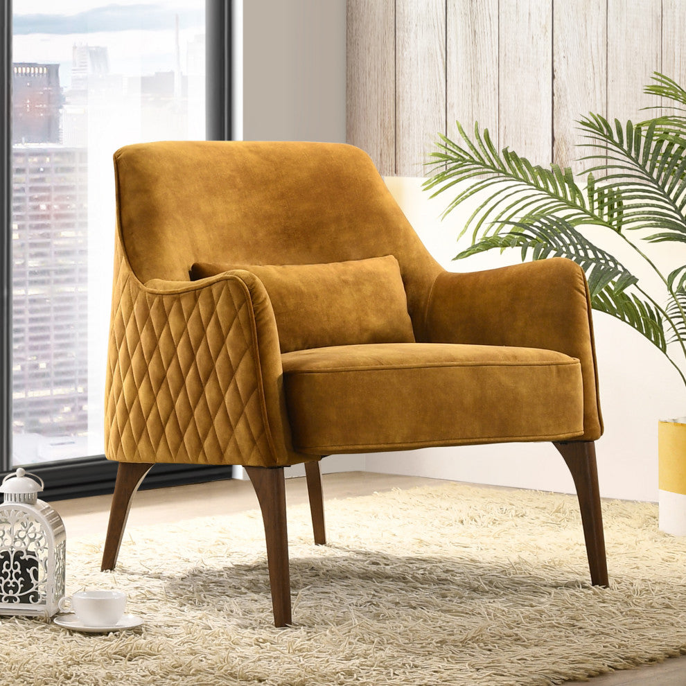 Omax Decor Jane Lounge Accent Arm Chair, Gold
