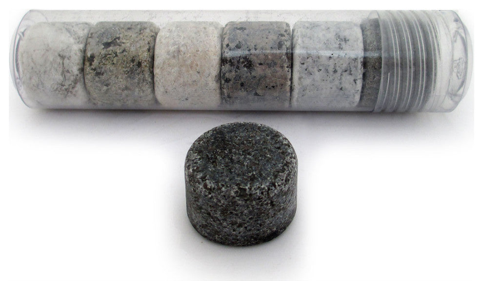 On The Rocks Granite Whiskey Chilling Stones, Freezer Tube, 6 Pack
