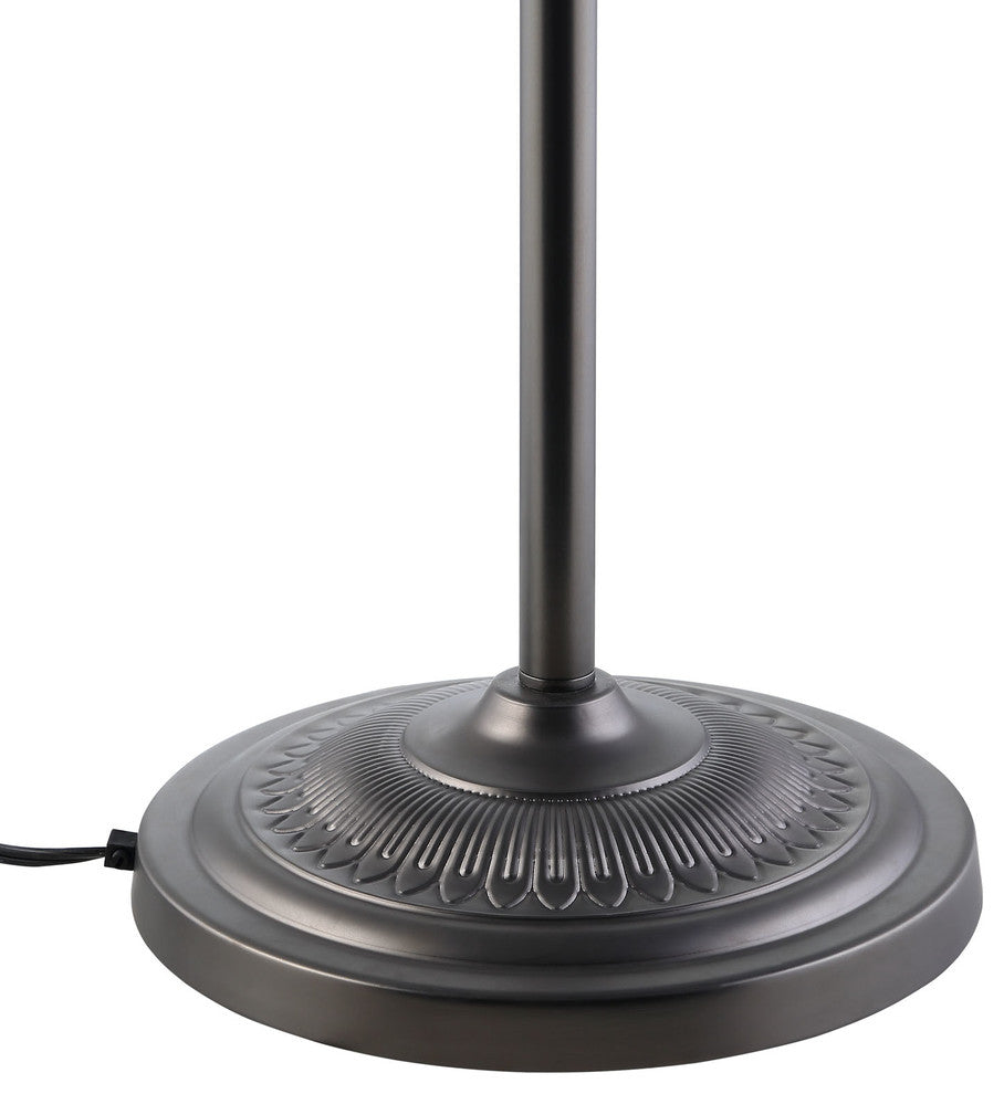 Modern Urban Contemporary Floor Lamp, Black Steel