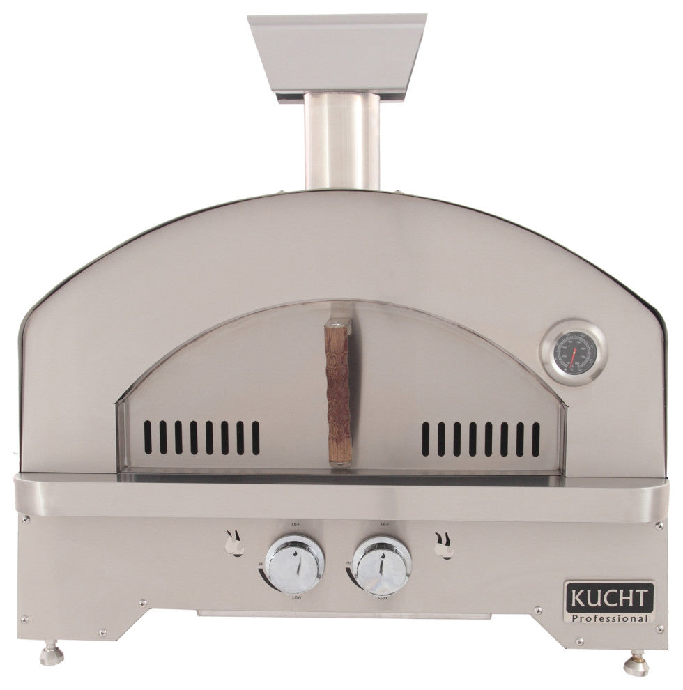 Outdoor Portable Propane Gas Pizza Oven, Silver