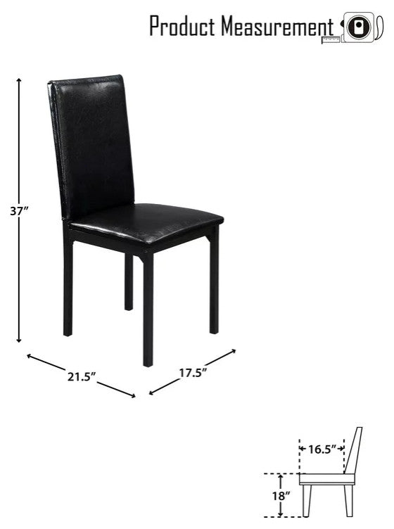 Contemporary Desk, Faux Marble Tabletop With Faux Leather Chair, Brown/Black