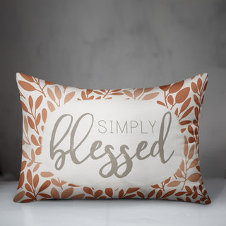 Simply Blessed 18"x18" Throw Pillow