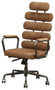 Acme Calan Executive Office Chair, Retro Brown Top Grain Leather