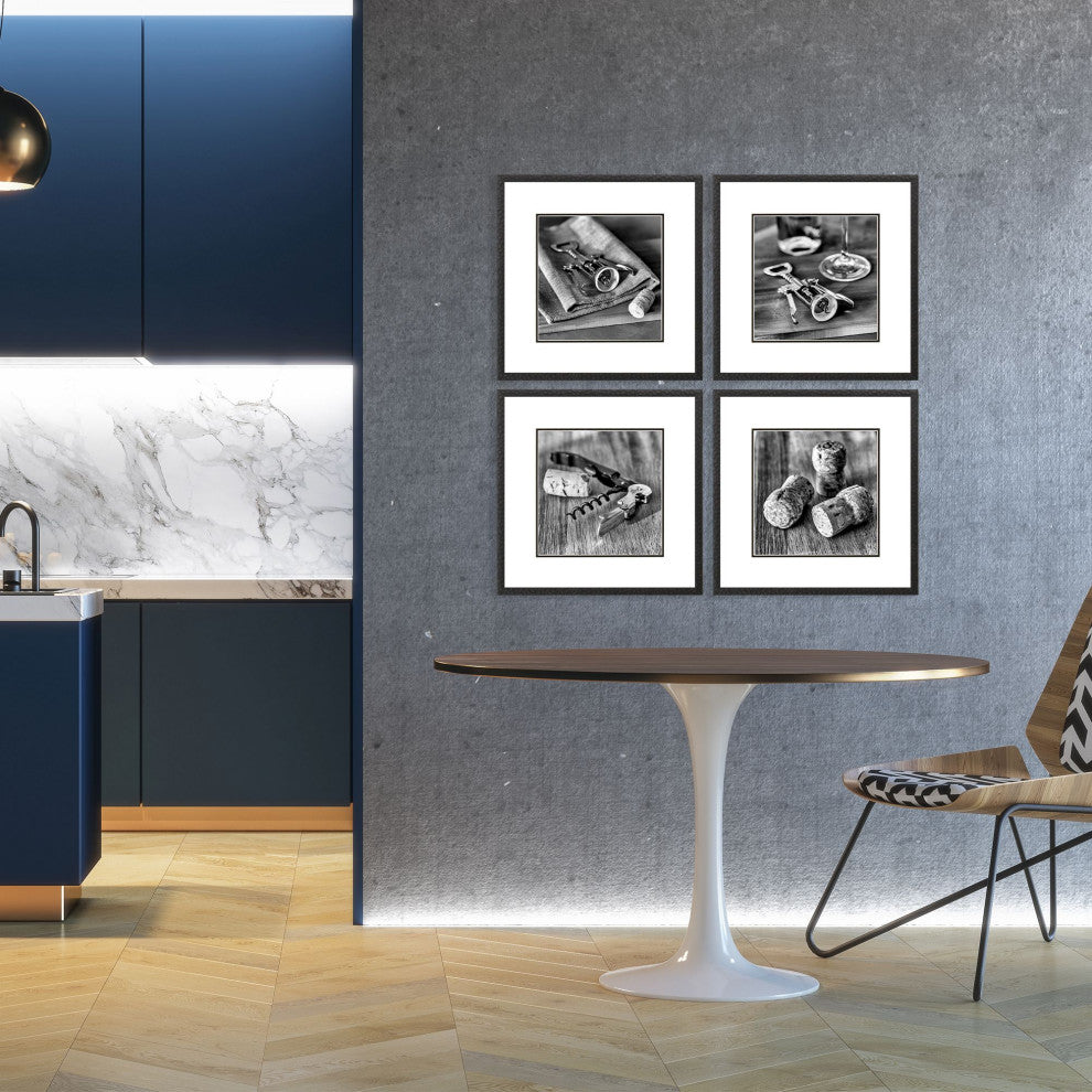 Cork Artwork, 4-Piece Set