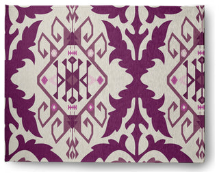 Fancy Design Soft Chenille Area Rug, Purple, 8'x10'