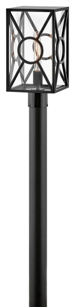 Hinkley Brixton Medium Post Top Or Pier Mount Lantern, Black