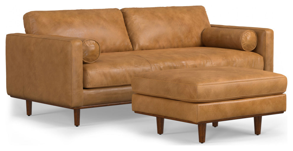 Morrison 89" Sofa and Ottoman Set, Sienna, 89"