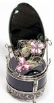 Elegance Pink Butterfly Jewelry Chest With Mirror